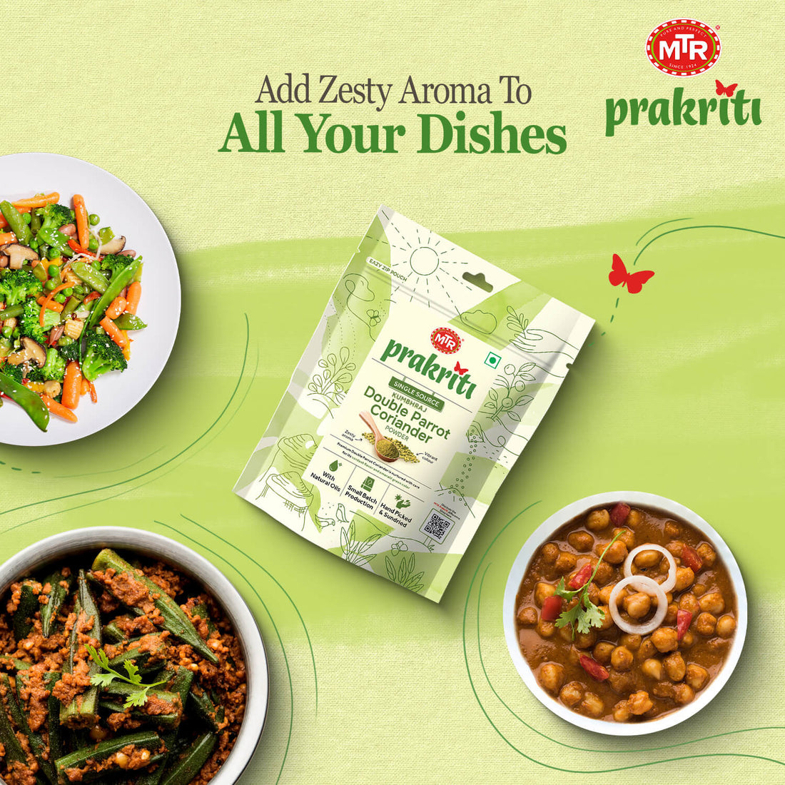 Kumbhraj Double Parrot Coriander Powder - 100g