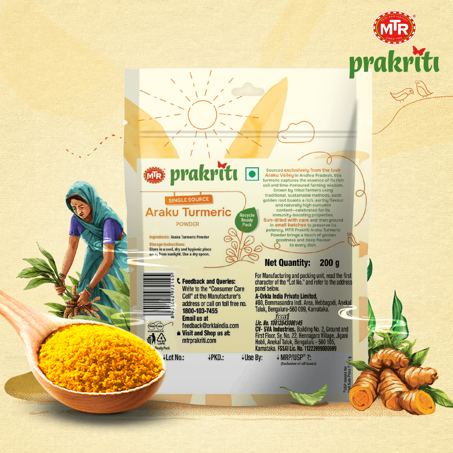 Araku Turmeric Powder