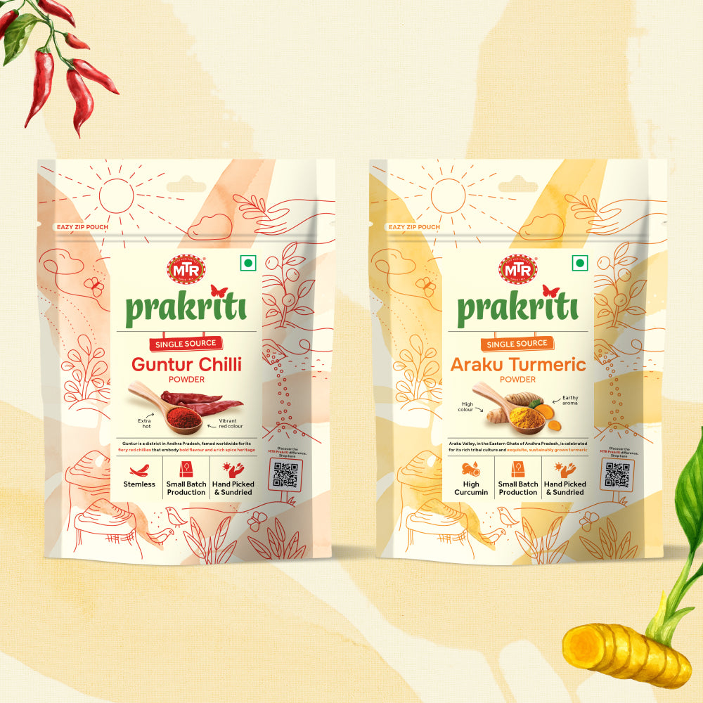 Guntur Chilli Powder & Arakru Turmeric Powder